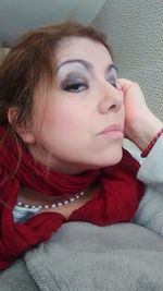 Close-up portrait of cute baby