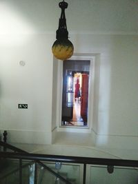 Illuminated lights at night