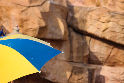 Close-up of multi colored umbrella 