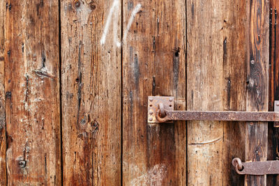 Full frame image of old weathered wood