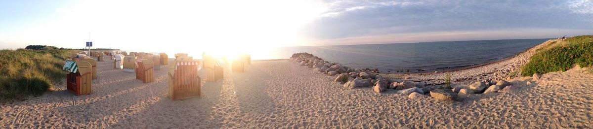 Panoramic view of sea against sky