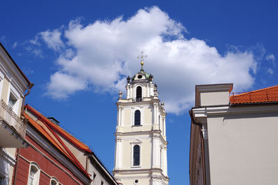 Low angle view of building against sky