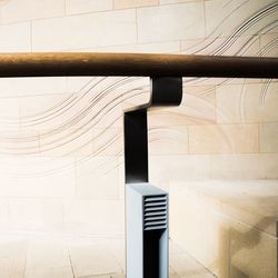 Cross against built structure