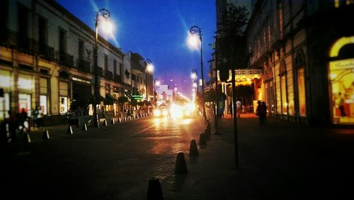 City street at night