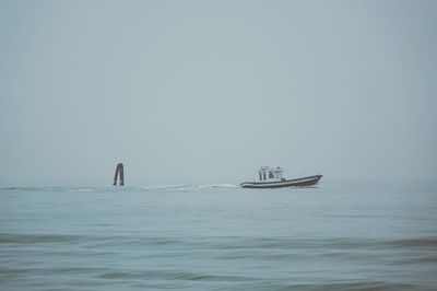 Boats in sea