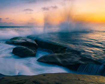 Sunset over sea