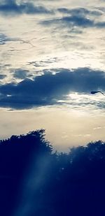 Low angle view of clouds in sky