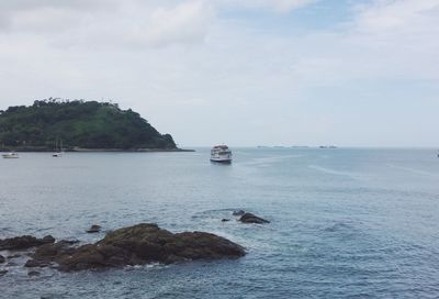 Scenic view of sea against sky