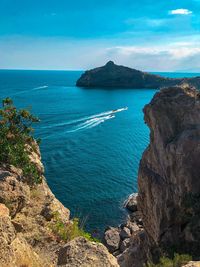 Scenic view of sea against sky