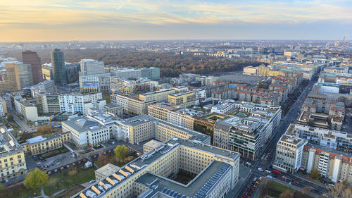 Aerial view of city