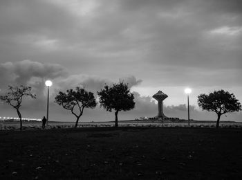 View of basketball hoop against sky