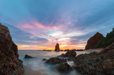 Scenic view of sea against sky