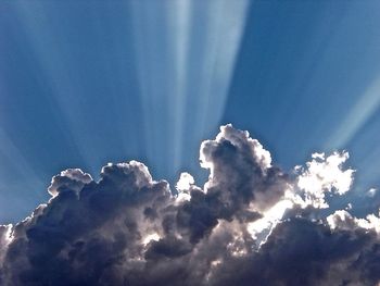 Low angle view of cloudy sky