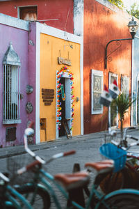 Bicycles on street