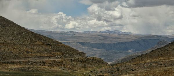 Panoramic view of landscape against sky