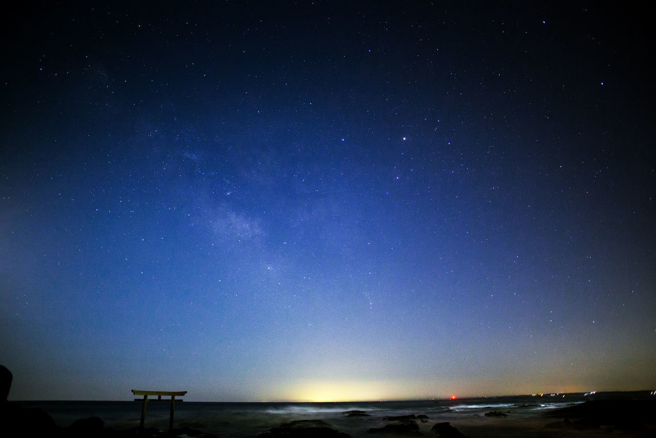 SCENIC VIEW OF STAR FIELD AT NIGHT