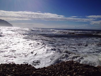 Scenic view of sea against sky