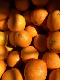 Full frame shot of oranges in market