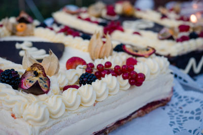 Close-up of cake