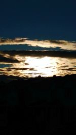 Scenic view of sky at night