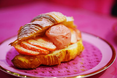 Close-up of food in plate