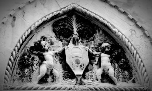 Woman standing in tunnel