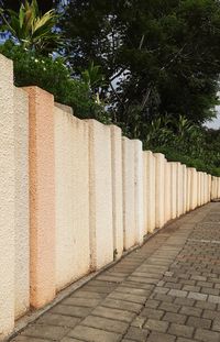 Footpath by wall