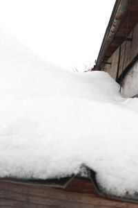 Scenic view of snow covered landscape against sky