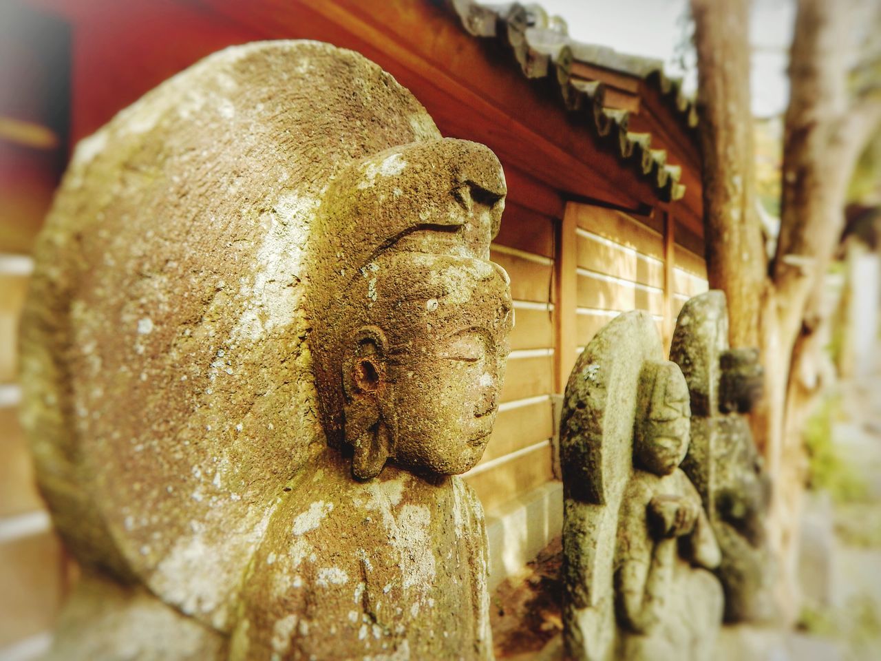 close-up, focus on foreground, selective focus, old, religion, indoors, weathered, no people, deterioration, spirituality, day, the past, damaged, rusty, art and craft, abandoned, carving - craft product, built structure, low angle view