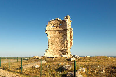 Old ruins against clear sky