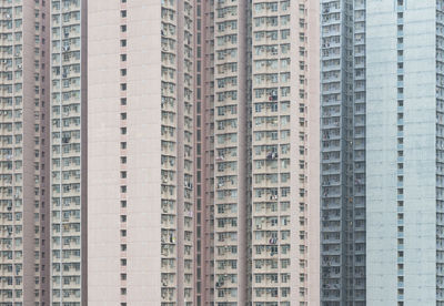 Low angle view of buildings in city