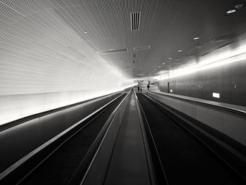 Illuminated underground walkway