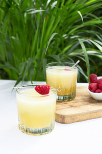 Close-up of drink on table