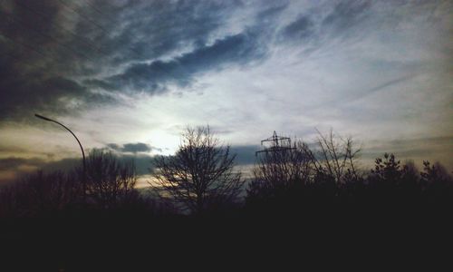 Low angle view of cloudy sky