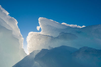 Ice bergs formations in greenland