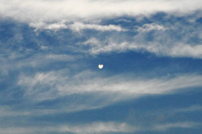 Low angle view of cloudy sky