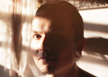 Close-up portrait of young man