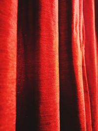 Full frame shot of red curtain