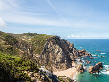 Scenic view of sea against sky