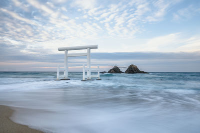 Scenic view of sea against sky