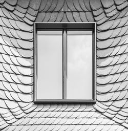 Close-up of window against white wall
