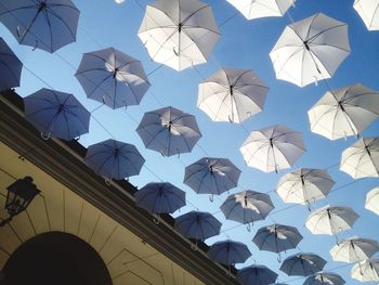 Low angle view of umbrella