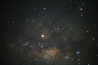 Low angle view of star field at night