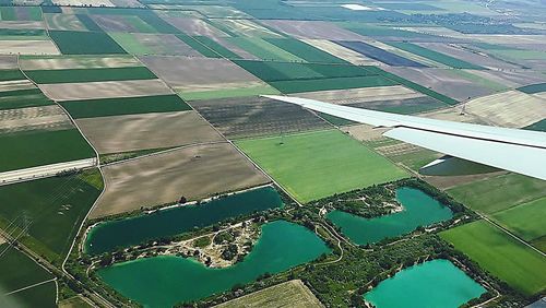 Aerial view of agricultural field