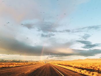 Road passing through landscape