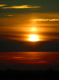 Scenic view of sunset sky