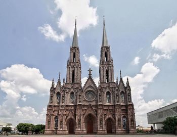 Low angle view of historical building against sky