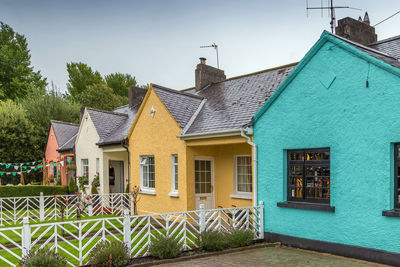 Bright houses in adare, ireland