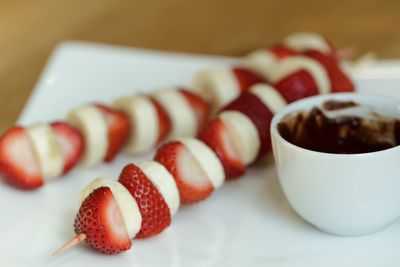 Close-up of coffee cup on table