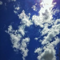 Low angle view of cloudy sky